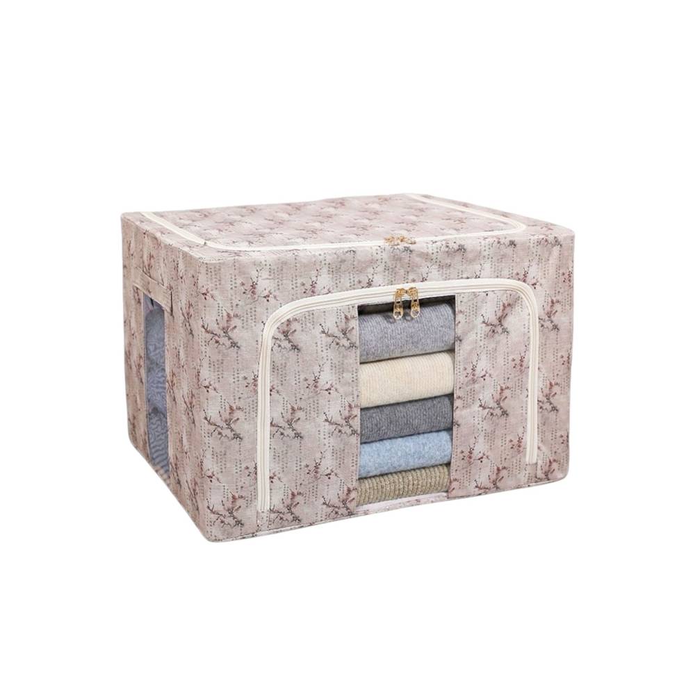 Cutie depozitare 66L culoare Roz, Flori de primavara Cutie depozitare 66L culoare Roz, Flori de primavara