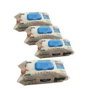 Pachet Deep fresh bicarbonat si otet (servetele umede) 100 buc, 3+1 cadou