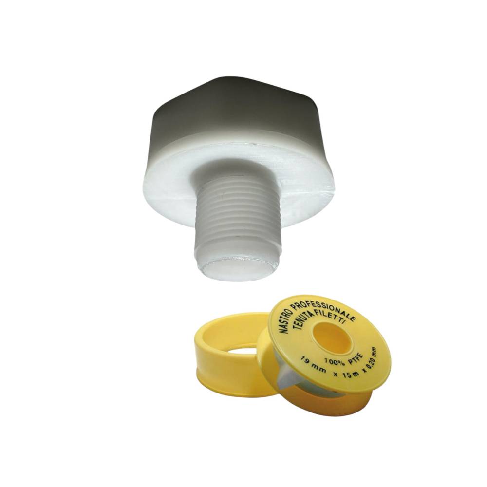 Reductie bazin IBC 1", filet exterior si Banda teflon 19mm x 15m Reductie bazin IBC 1", filet exterior si Banda teflon 19mm x 15m