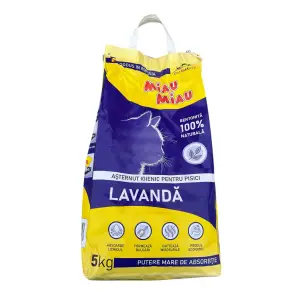 Asternut pentru pisici cu parfum de lavanda, 5 kg