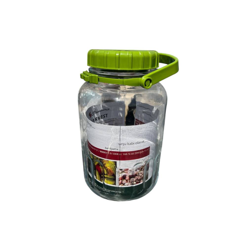 Borcan din sticla pentru muraturi maner, 5L Borcan din sticla pentru muraturi maner, 5L