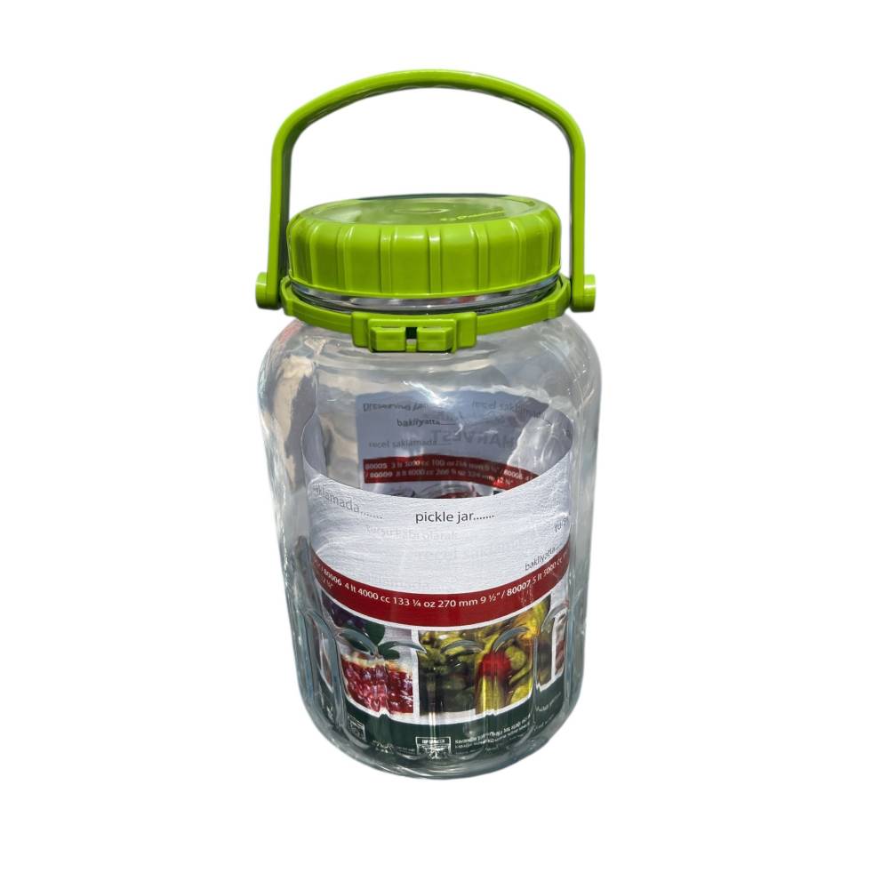 Borcan din sticla pentru muraturi maner, 5L Borcan din sticla pentru muraturi maner, 5L