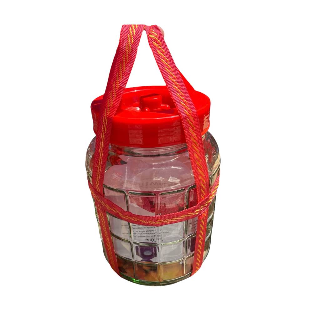 Borcan din sticla pentru muraturi cu supapa de aerisire si manere, 15L Borcan din sticla pentru muraturi cu supapa de aerisire si manere, 15L