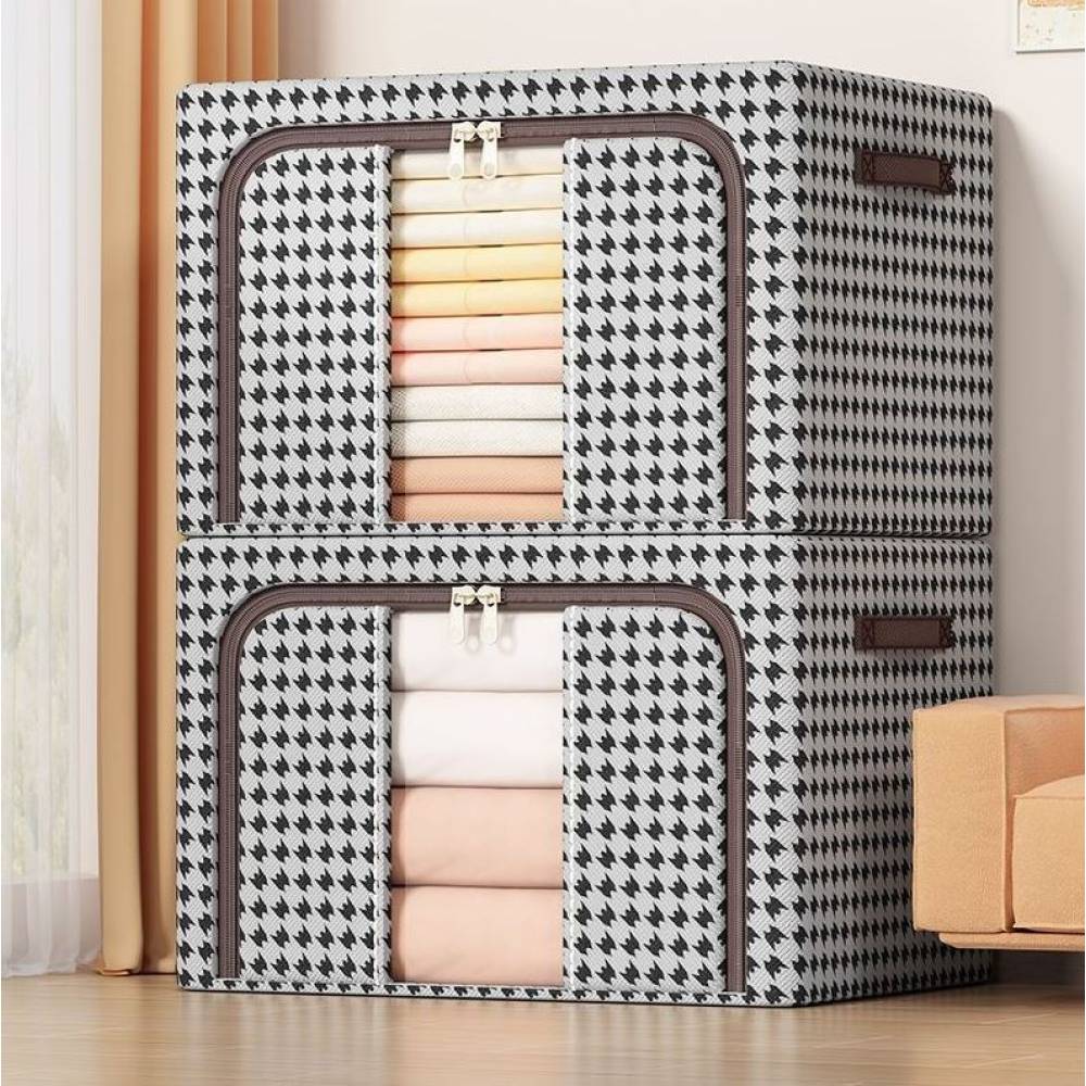 Cutie depozitare pliabila 100 litri cu fermoar, zebra Cutie depozitare pliabila 100 litri cu fermoar, zebra