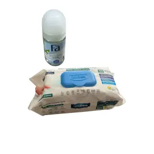 Servetele bicarbonat si otet (umede), 100 buc, Deep Fresh + cadou