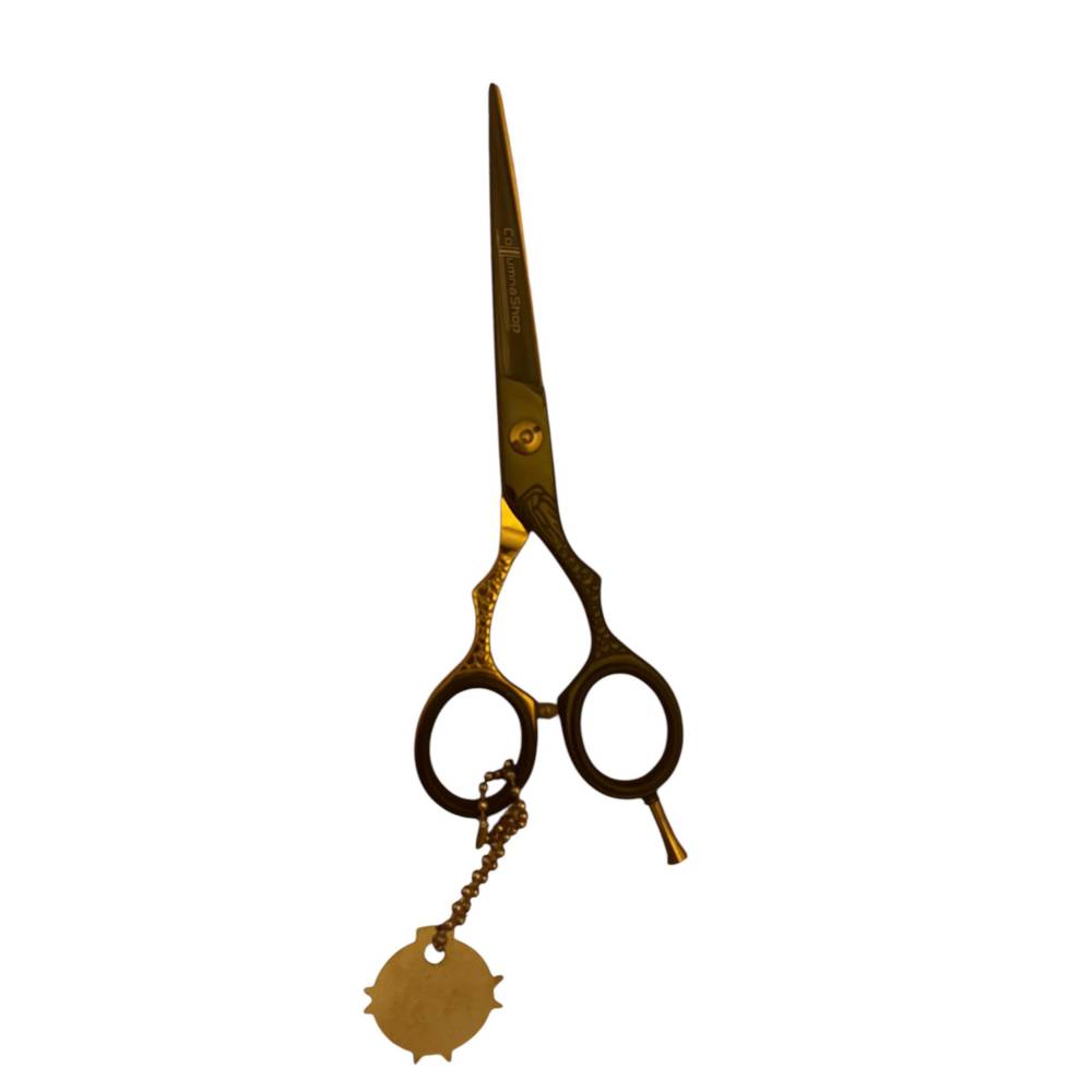 Foarfeca profesionala de tuns 6.5 inch cu tija demontabila Negru si auriu Foarfeca profesionala de tuns 6.5 inch cu tija demontabila Negru si auriu