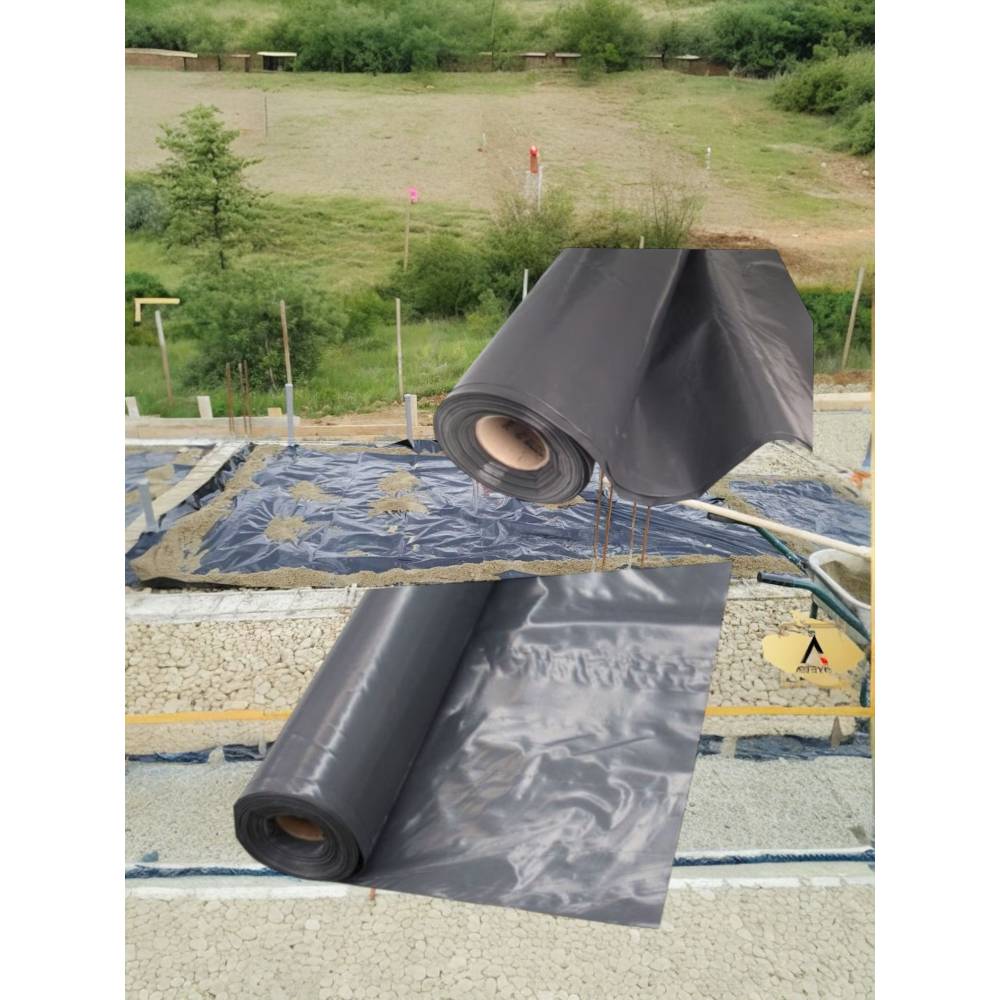 Folie constructii neagra 4.2m latime, 50m lungime Folie constructii neagra 4.2m latime, 50m lungime