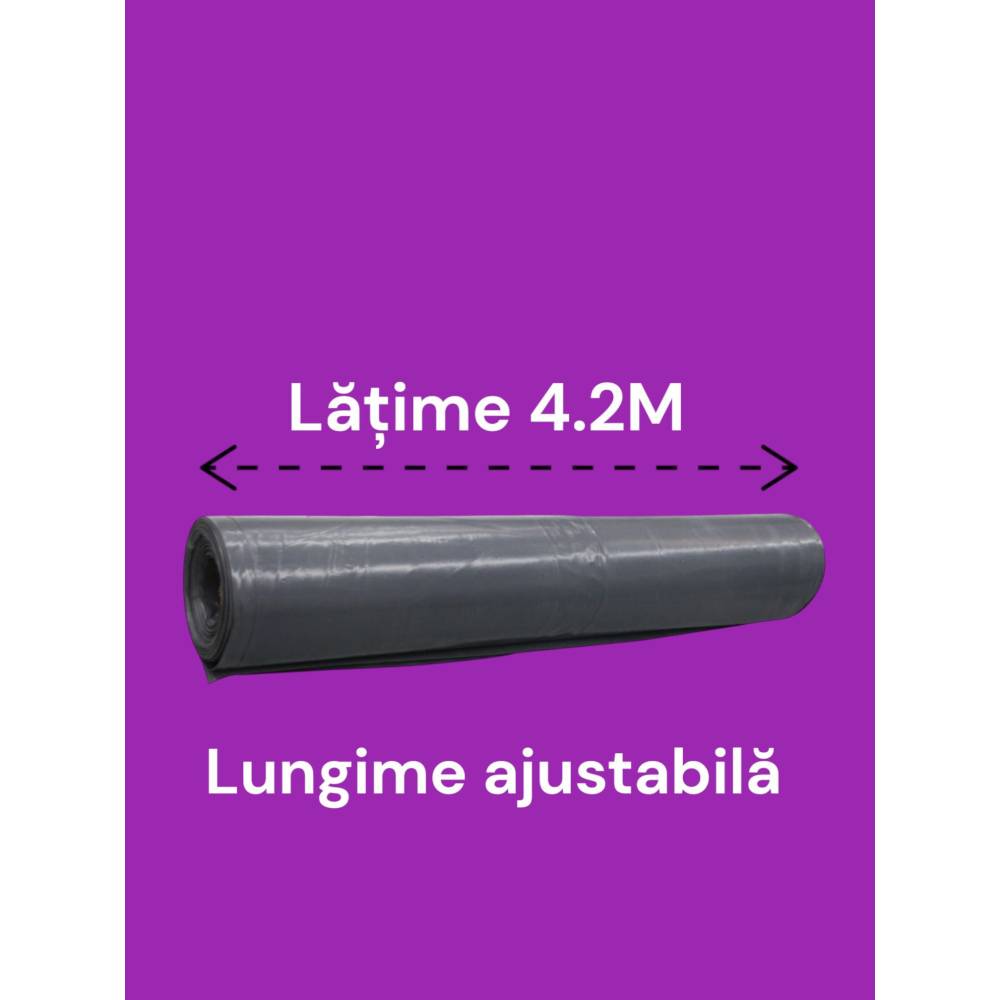 Folie constructii neagra 4.2m latime, 50m lungime Folie constructii neagra 4.2m latime, 50m lungime