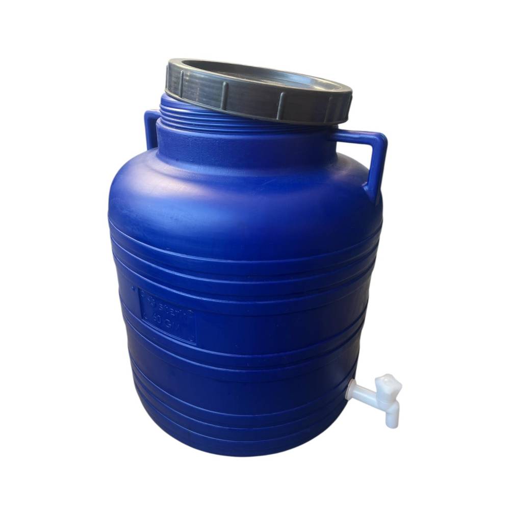Butoi plastic 60 litri cu robinet (bidon)