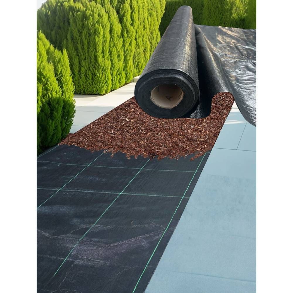 Folie agrotextil 2.1 m latime, 25m L antiburuieni 100g/mp