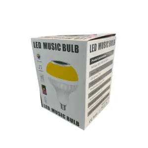 Bec LED cu boxa, jocuri de lumini color si telecomanda, bluetooth