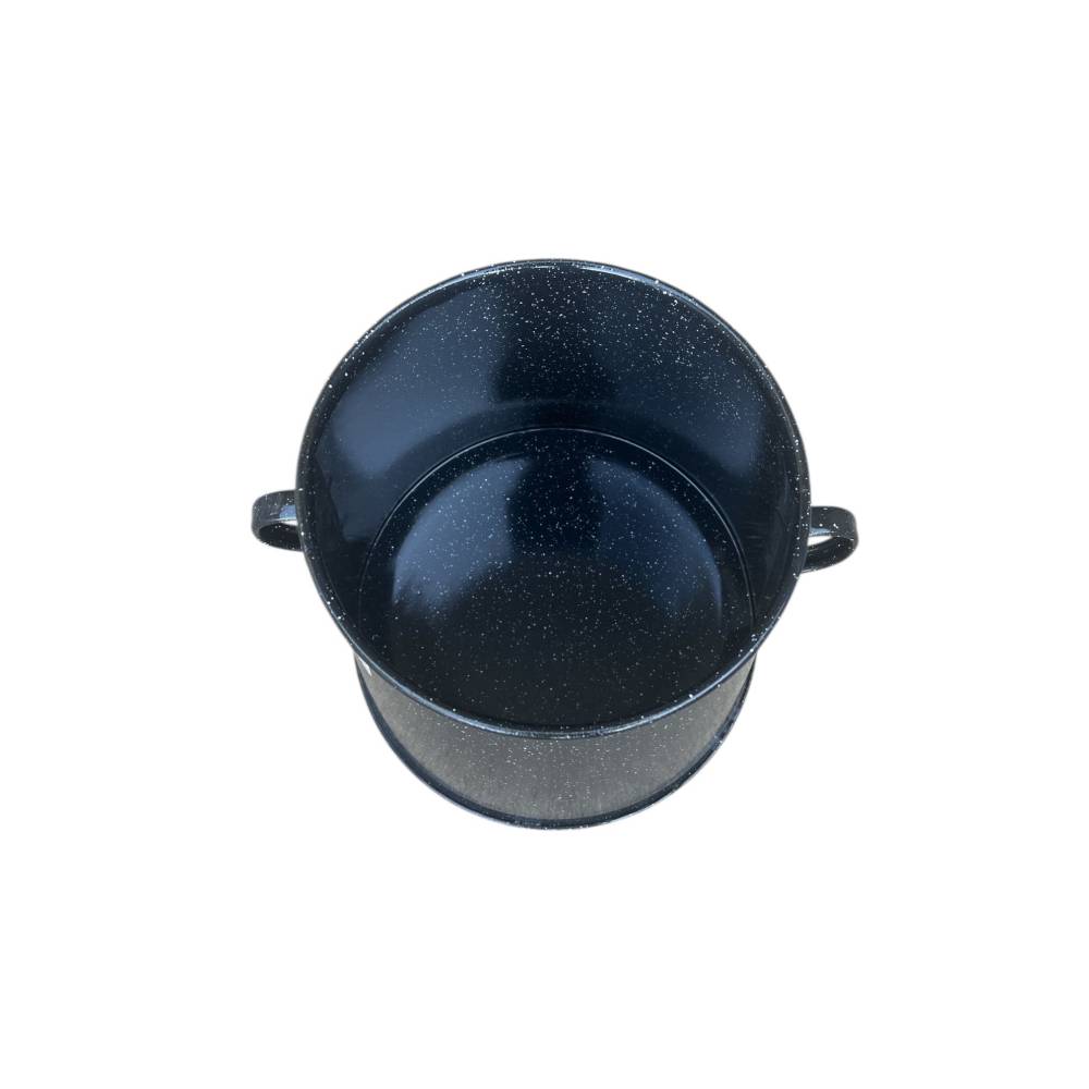 Garnita 10 litri emailata neagra (untura)