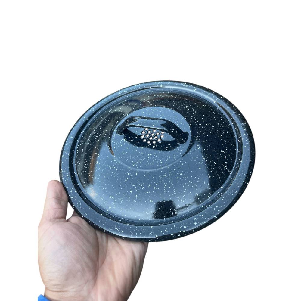 Garnita 10 litri emailata neagra (untura)