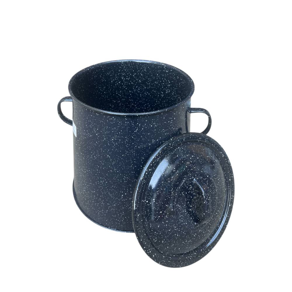 Garnita 10 litri emailata neagra (untura)