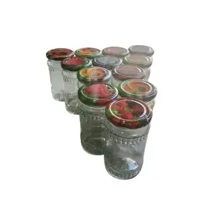 Borcane 370ml x 12 + 12 x Capace 66mm