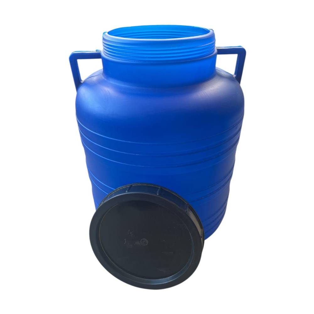 Butoi plastic 60 litri cu capac (bidon)