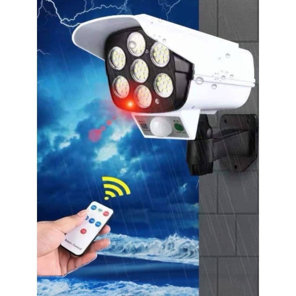 Camera de supraveghere falsa , incarcare solara 77 leduri , senzor de miscare , Flippy Camera de supraveghere falsa , incarcare solara 77 leduri , senzor de miscare , Flippy