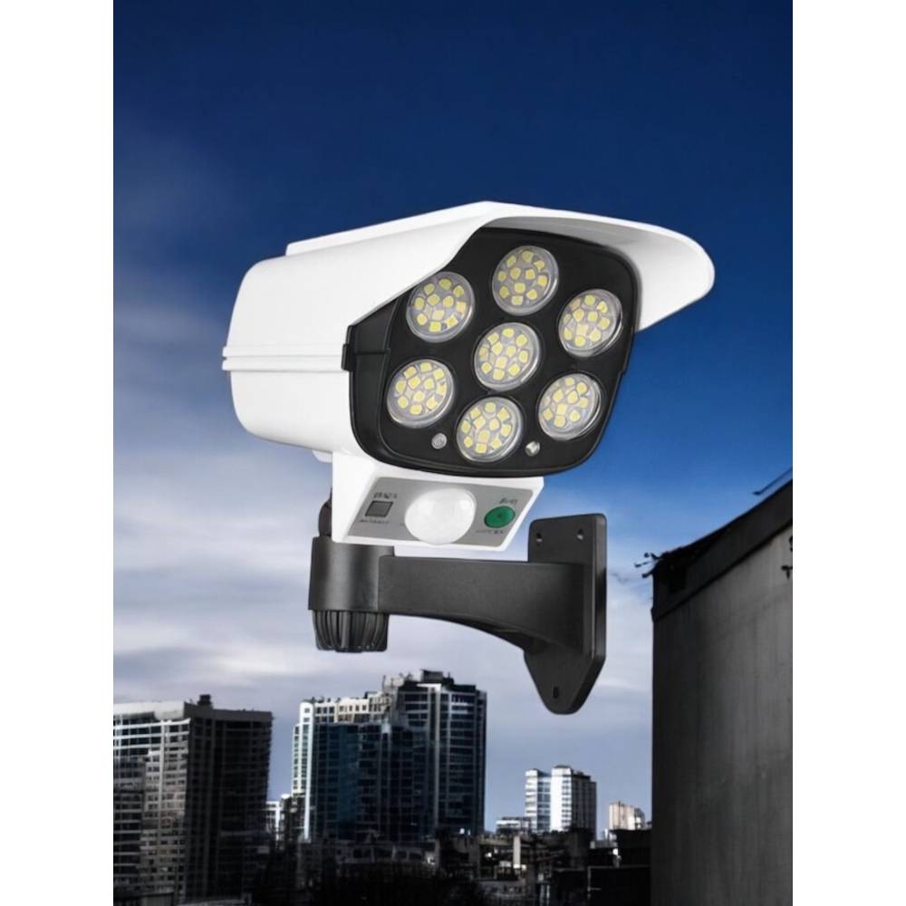 Camera de supraveghere falsa , incarcare solara 77 leduri , senzor de miscare , Flippy Camera de supraveghere falsa , incarcare solara 77 leduri , senzor de miscare , Flippy