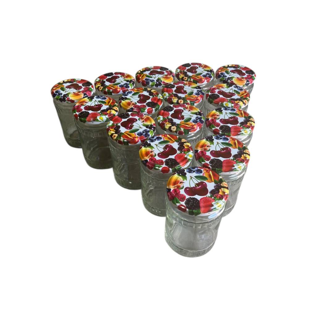 Borcan 580 ml cu capac, 15buc/set Borcan 580 ml cu capac, 15buc/set