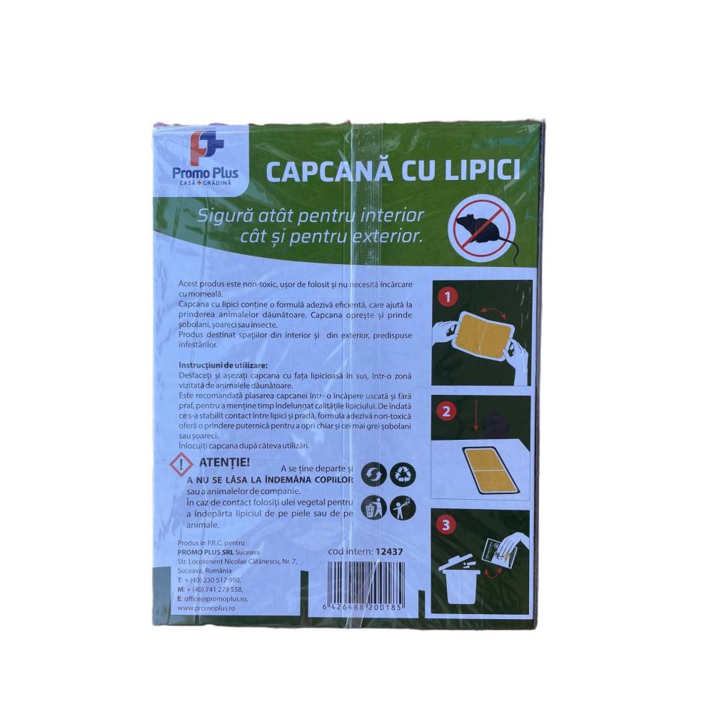 Set 10 x Capcana soareci si insecte cu lipici pe carton Set 10 x Capcana soareci si insecte cu lipici pe carton