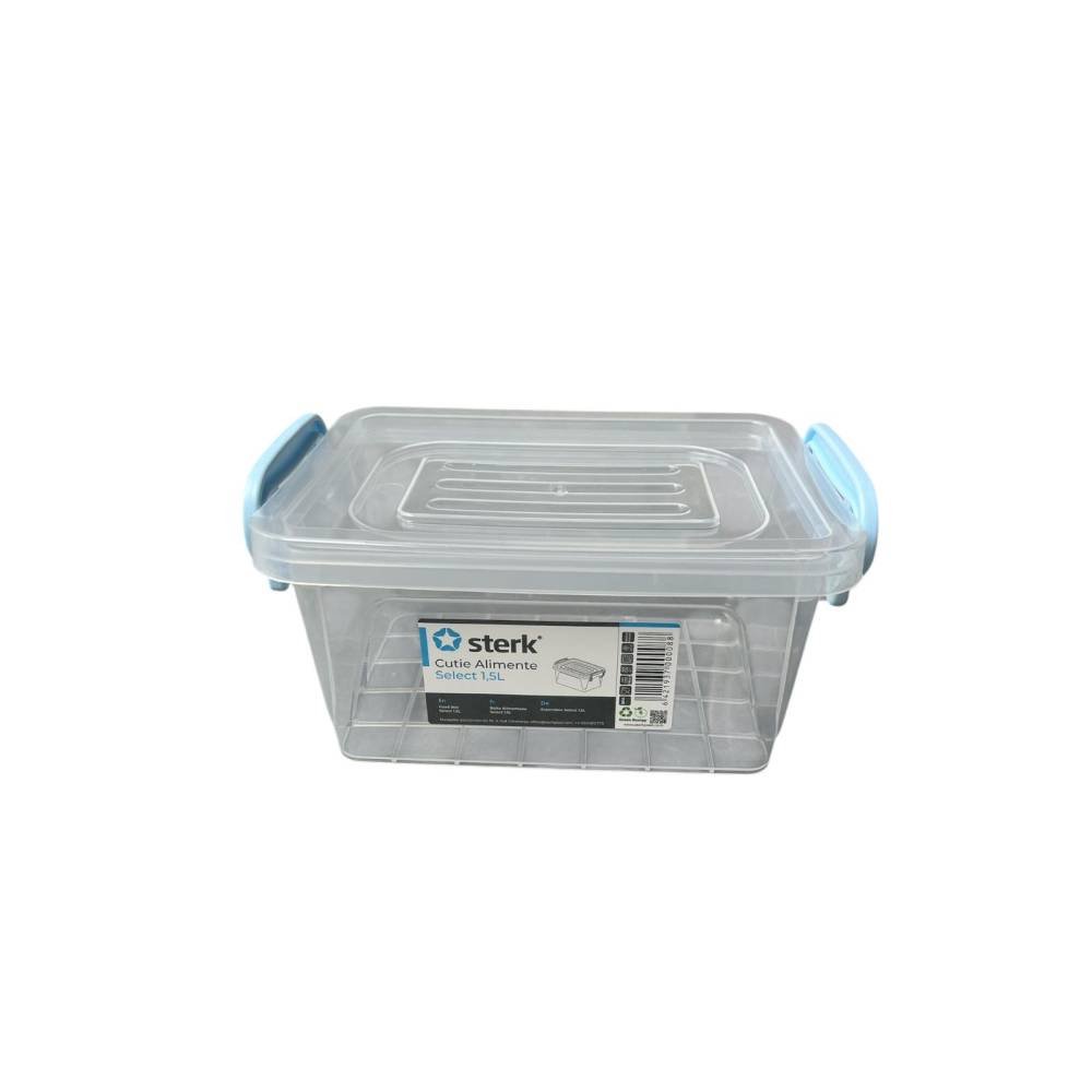 Caserola plastic cu capac si maner 1.5 litri