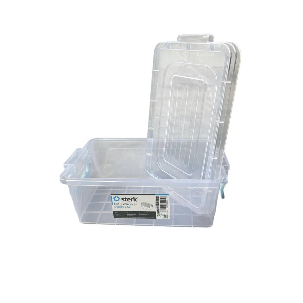 Caserola plastic cu capac si maner 2.5 litri