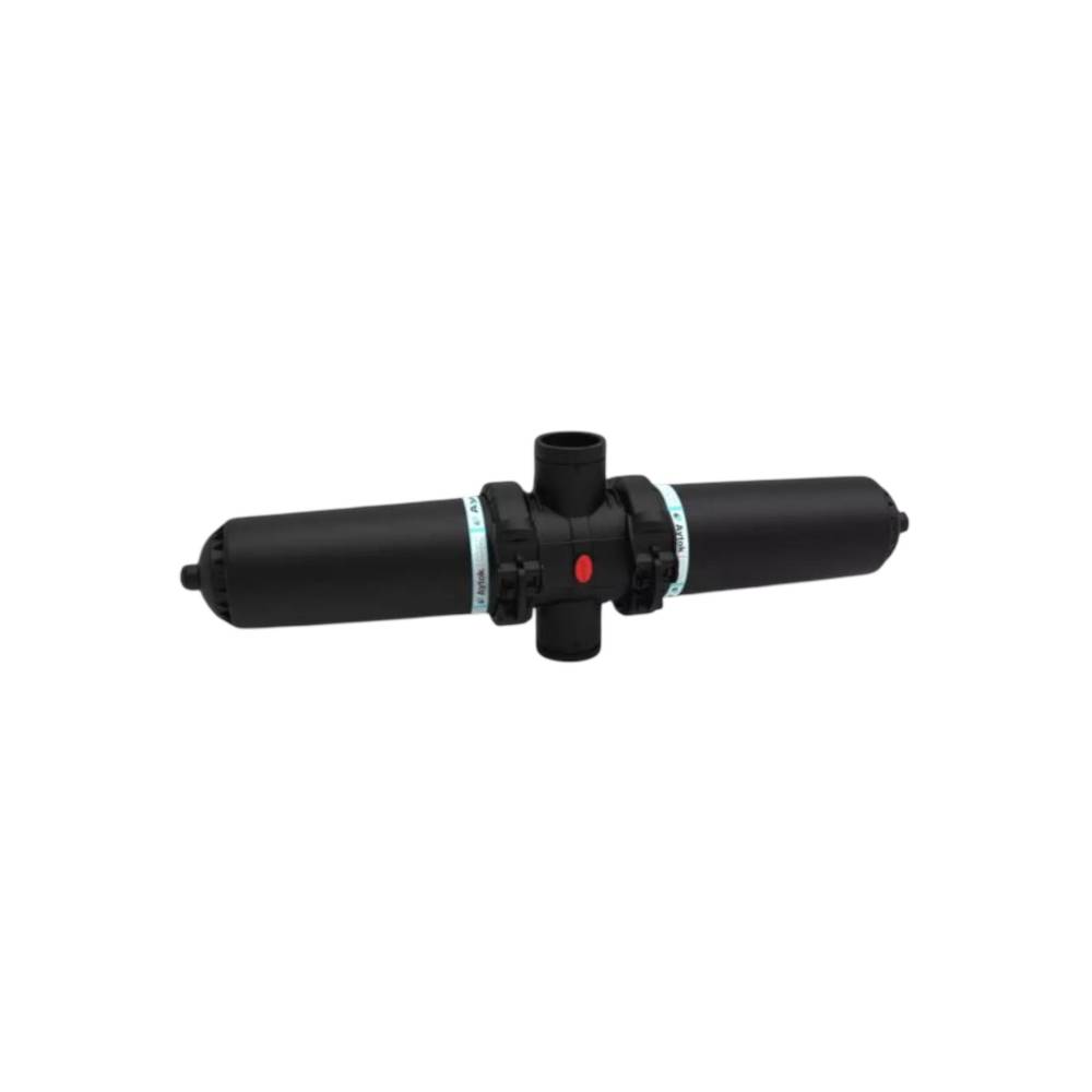 Filtru manual dublu cu sita 3 inch filet exterior, clapete cromate, industrial