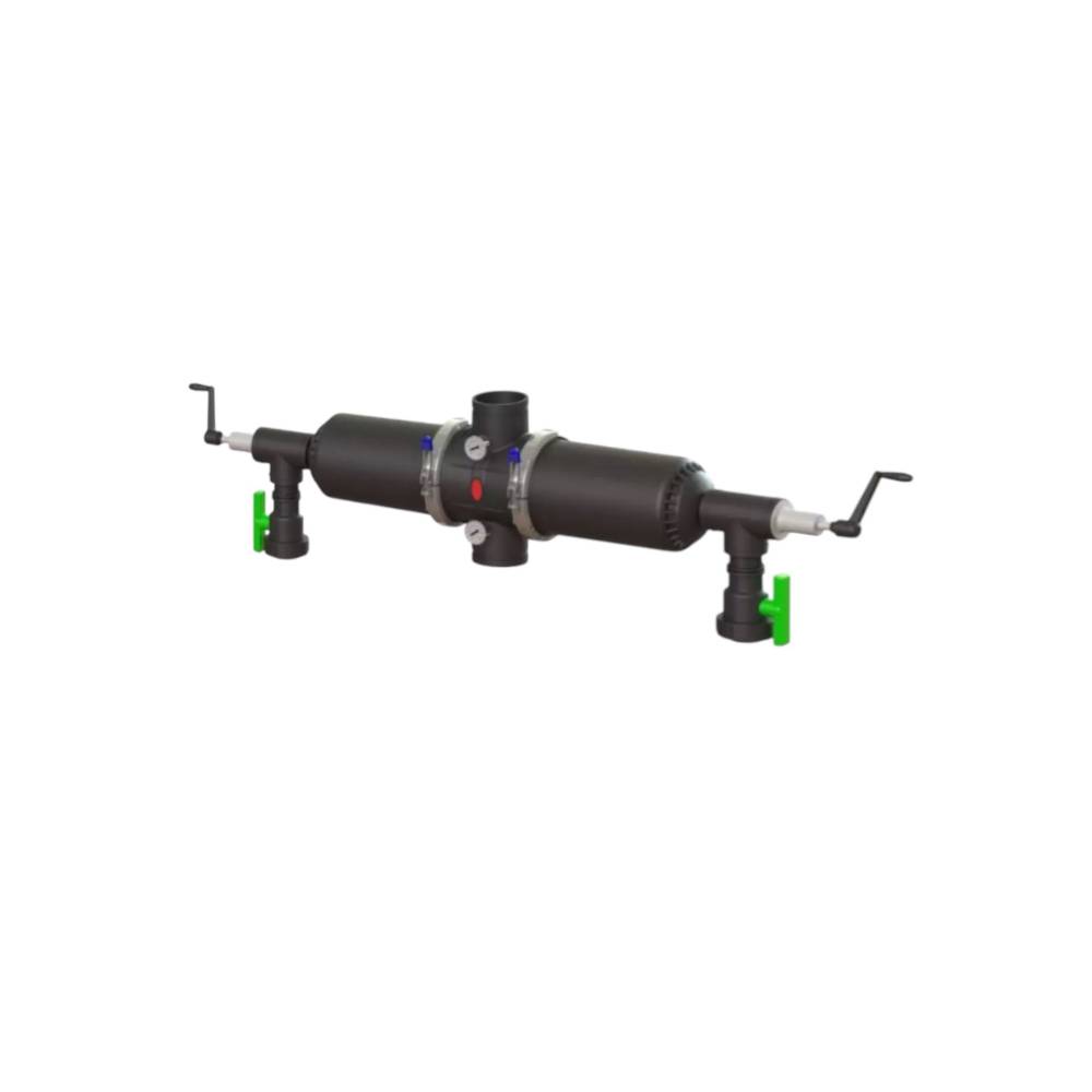 Filtru semi-automat dublu cu sita 4 inch filet exterior, industrial