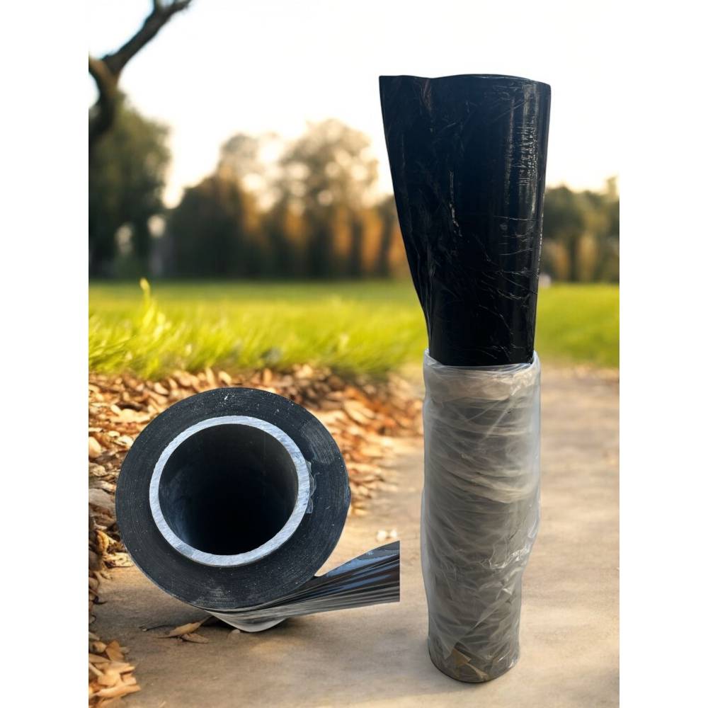 Folie mulcire 1.2m x 1000m neagra, 150 microni