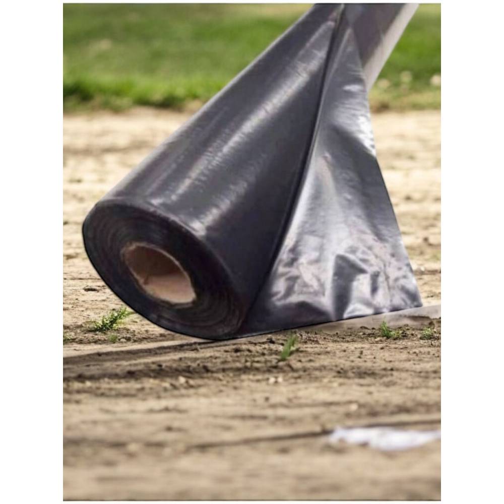 Folie mulcire 1.2m x 1000m neagra, 150 microni