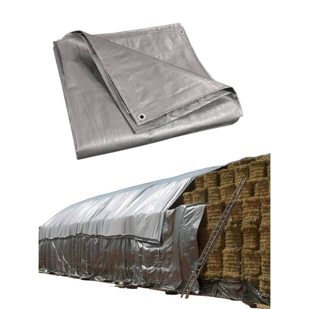 Prelata cu inele Gri 5x10m, densitate 225g/mp, impermeabila Prelata cu inele Gri 5x10m, densitate 225g/mp, impermeabila