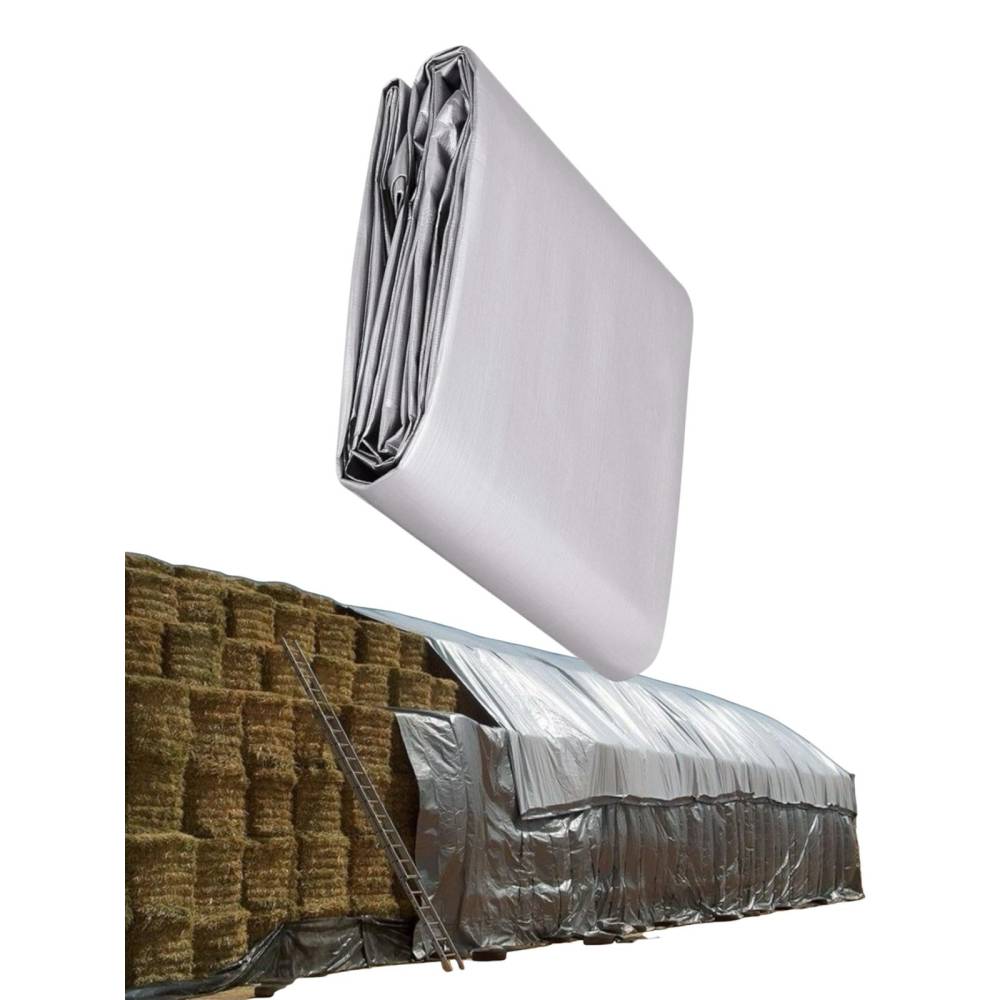 Prelata cu inele Gri 5x10m, densitate 225g/mp, impermeabila Prelata cu inele Gri 5x10m, densitate 225g/mp, impermeabila