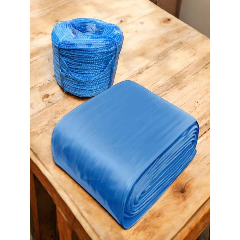 Prelata impermeabila albastra 3 x 12metri (inele) 175g/mp