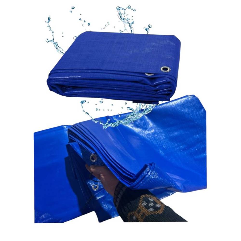 Prelata impermeabila albastra 3 x 12metri (inele) 175g/mp