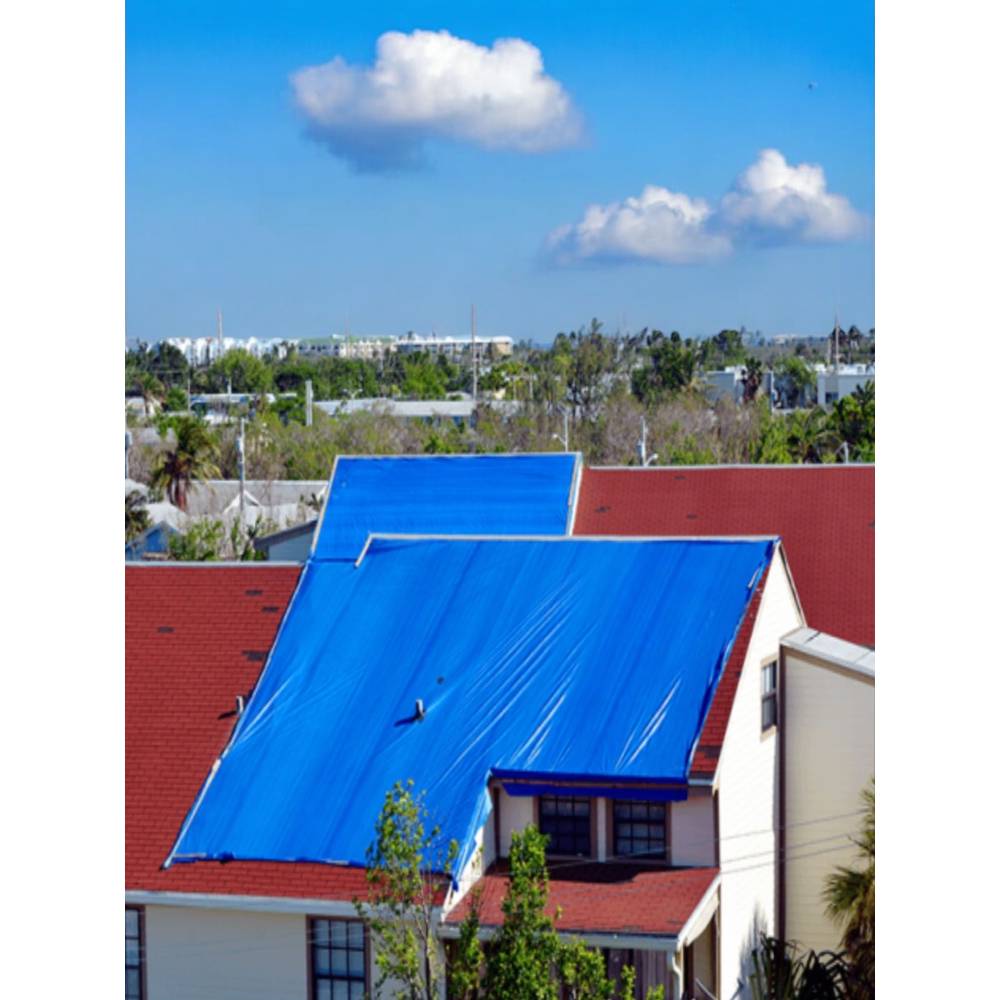 Prelata impermeabila albastra 3 x 12metri (inele) 175g/mp