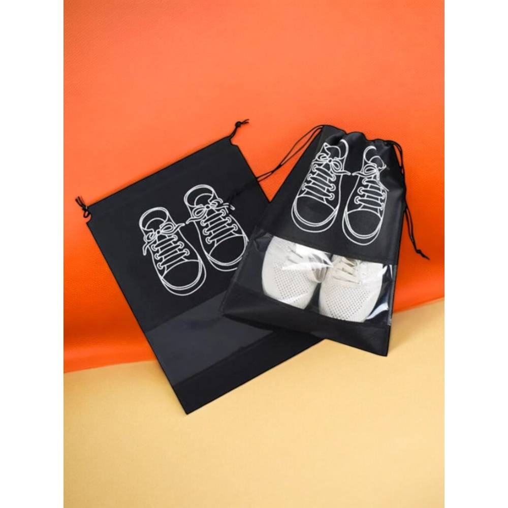 Sac depozitare incaltaminte, 27x36cm Negru Sac depozitare incaltaminte, 27x36cm Negru