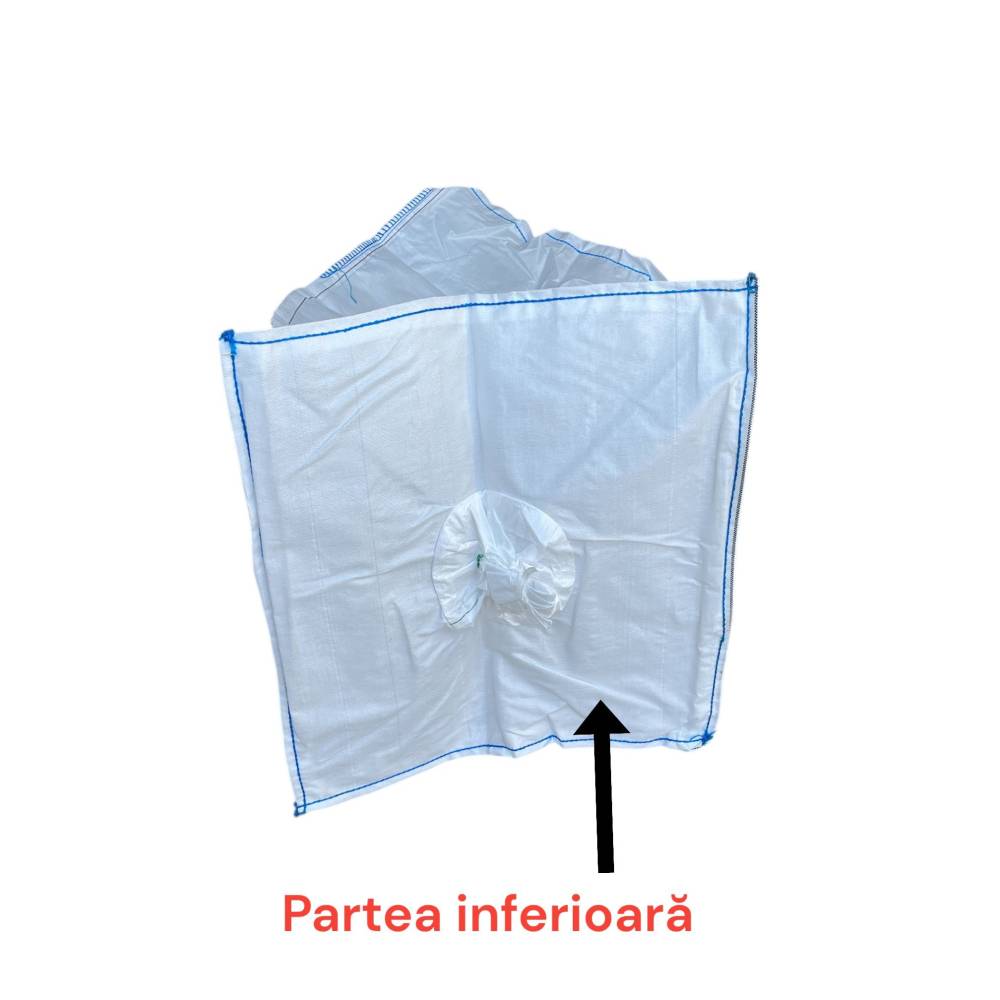 Big bags 750 kg, 90 x 90 x 135 cm, alb (saci)