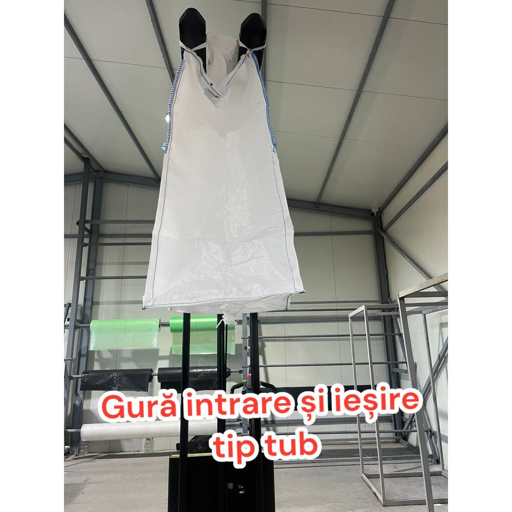Big bags 500 kg, 90 x 90 x 95 cm, alb (saci) Big bags 500 kg, 90 x 90 x 95 cm, alb (saci)
