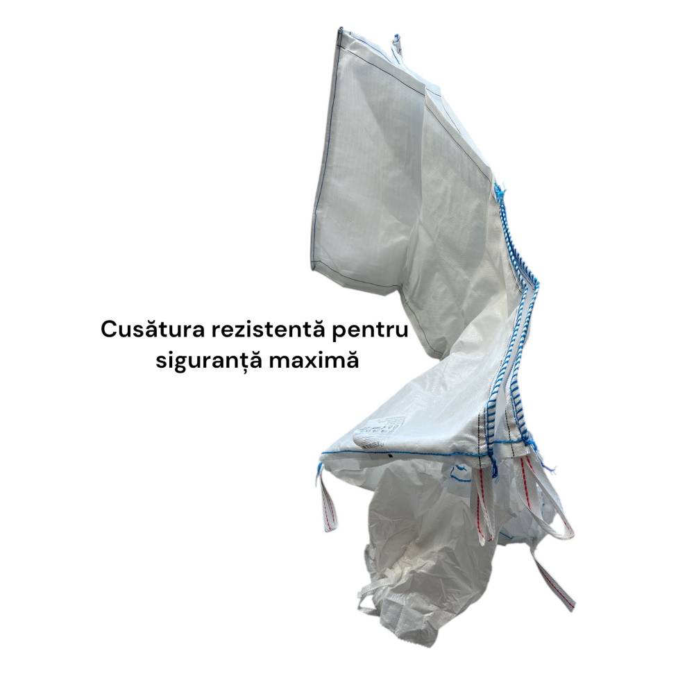 Big bags 500 kg, 90 x 90 x 95 cm, alb (saci) Big bags 500 kg, 90 x 90 x 95 cm, alb (saci)