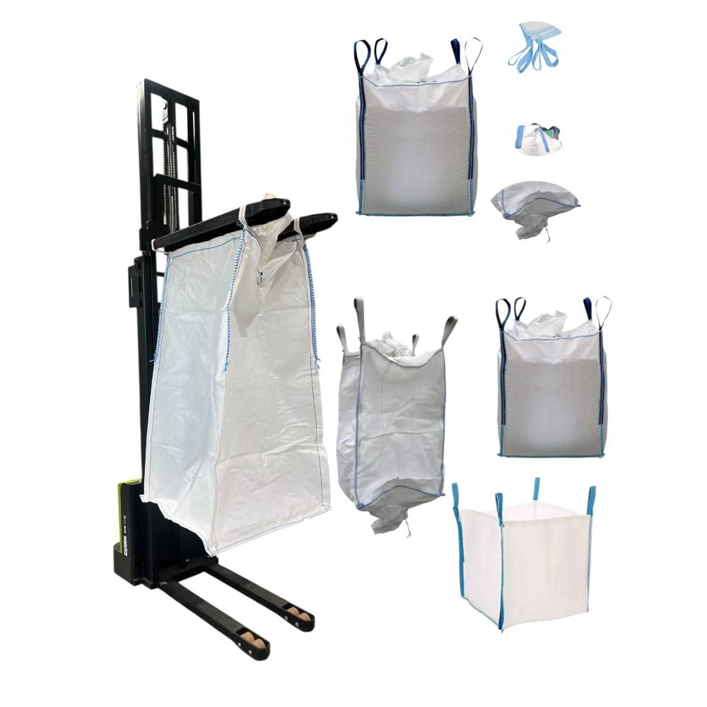Big bags 500 kg, 90 x 90 x 95 cm, alb (saci) Big bags 500 kg, 90 x 90 x 95 cm, alb (saci)