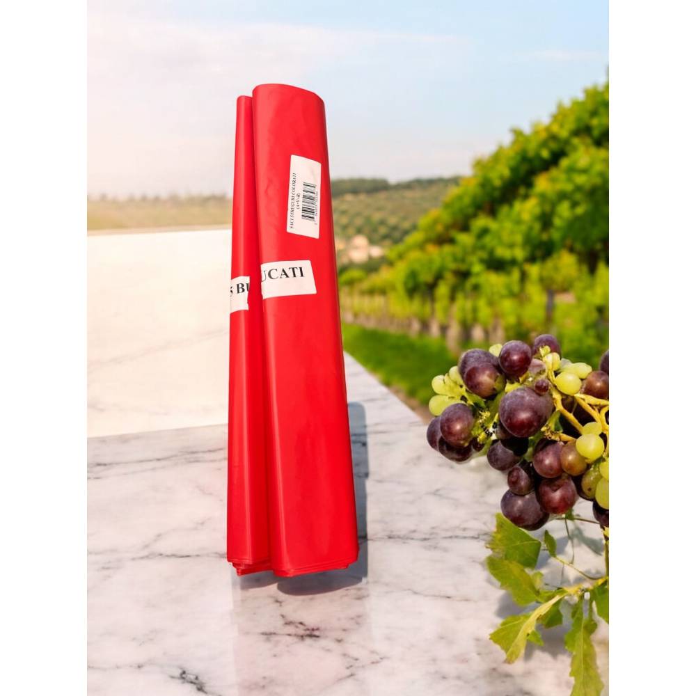 Saci plastic (folie) rezistenti rosii 25 bucati (53 x 93 cm)