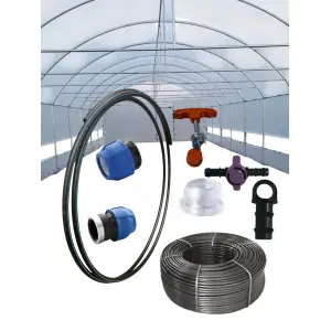 Sistem de irigatii pentru solarii prin picurare tub 20cm, lungime 100m