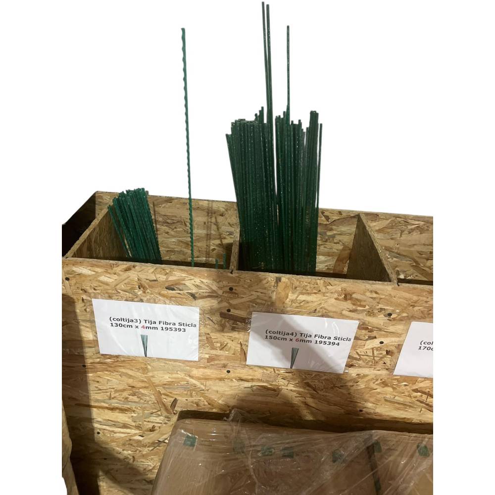 Set 10 x tija din fibra de sticla 1.7 metri, 4 mm grosime