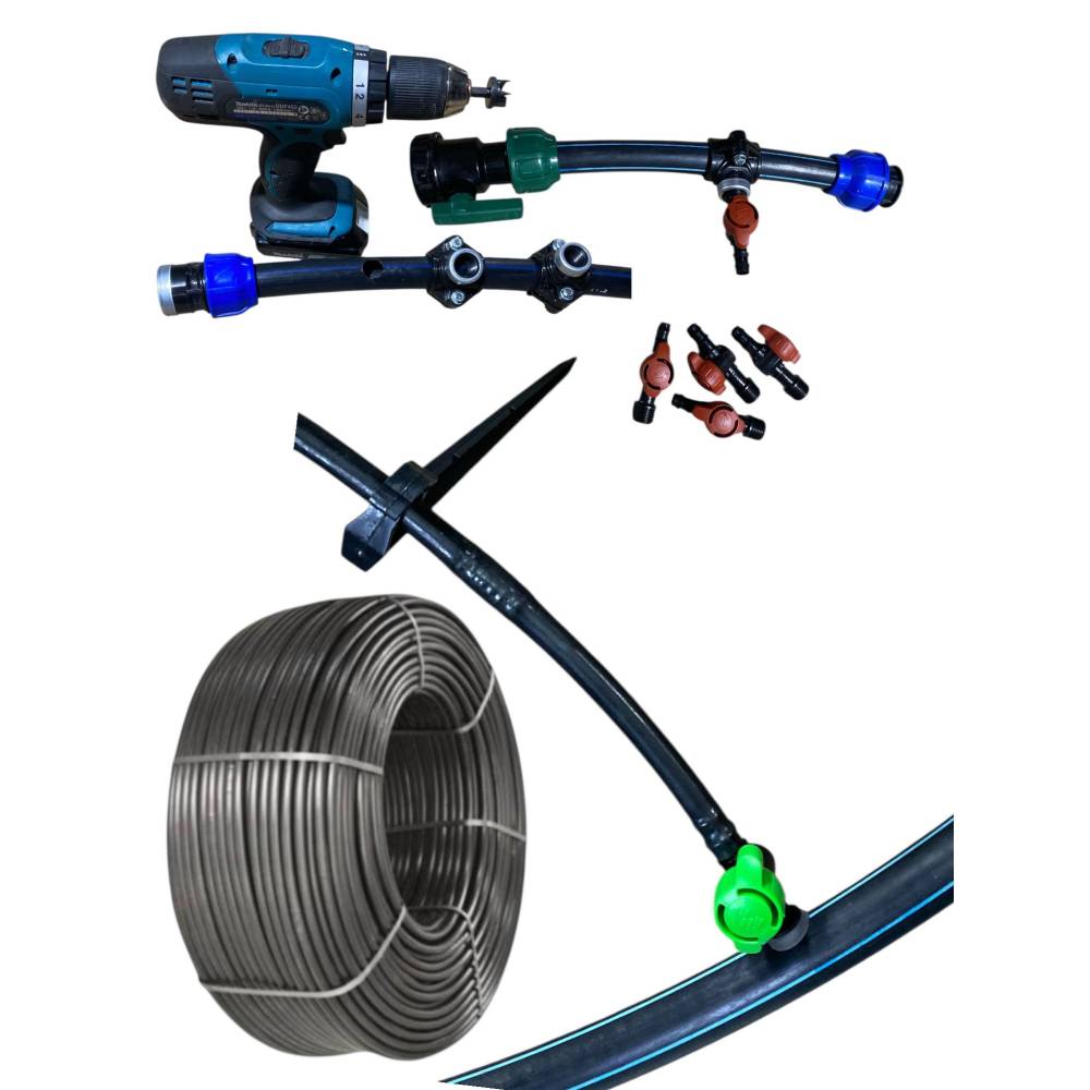 Furtun (tub) irigare prin picurare 15 cm x 400 m lungime