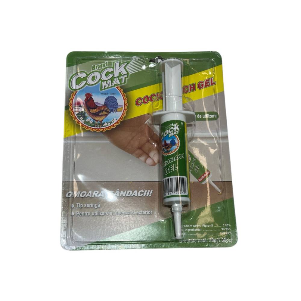 Seringa gandaci (gel) Cock Mat 30 grame, eficient Seringa gandaci (gel) Cock Mat 30 grame, eficient