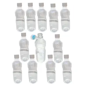 Sticle de plastic cu capac 0.5 litri, 60 buc (transparente)