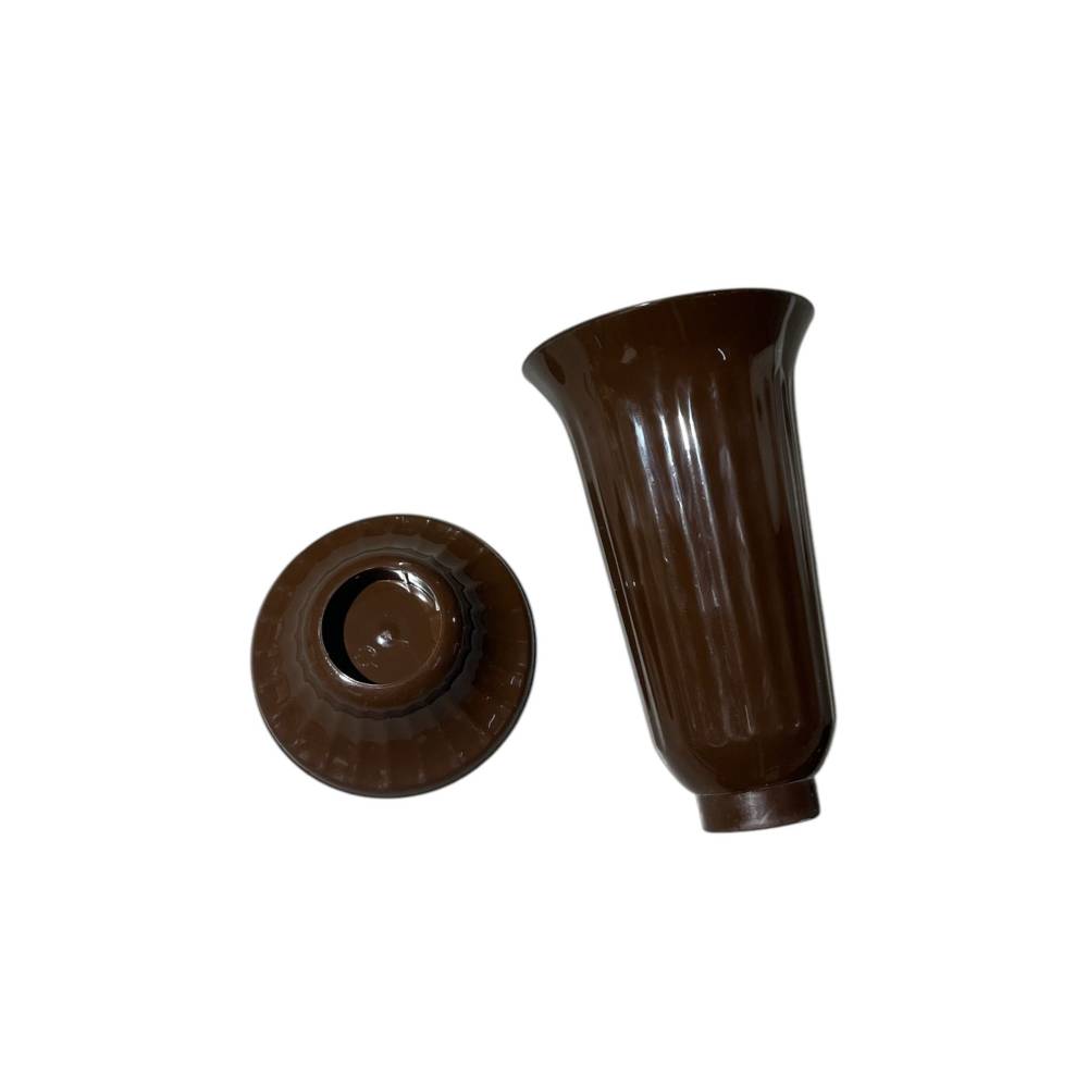 Vaza plastic funerara 30 cm maro deschis Vaza plastic funerara 30 cm maro deschis