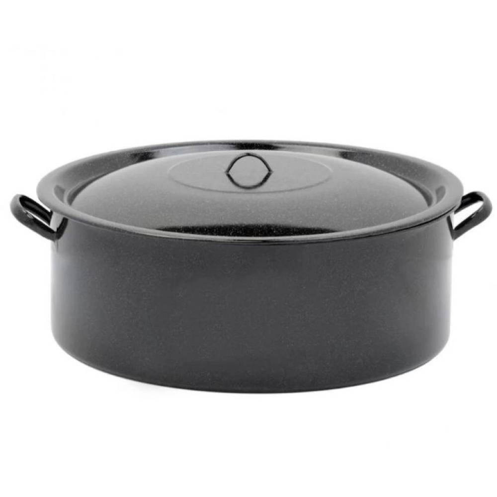 Set cratita Emailata cu capac 30l si 40l Set cratita Emailata cu capac 30l si 40l