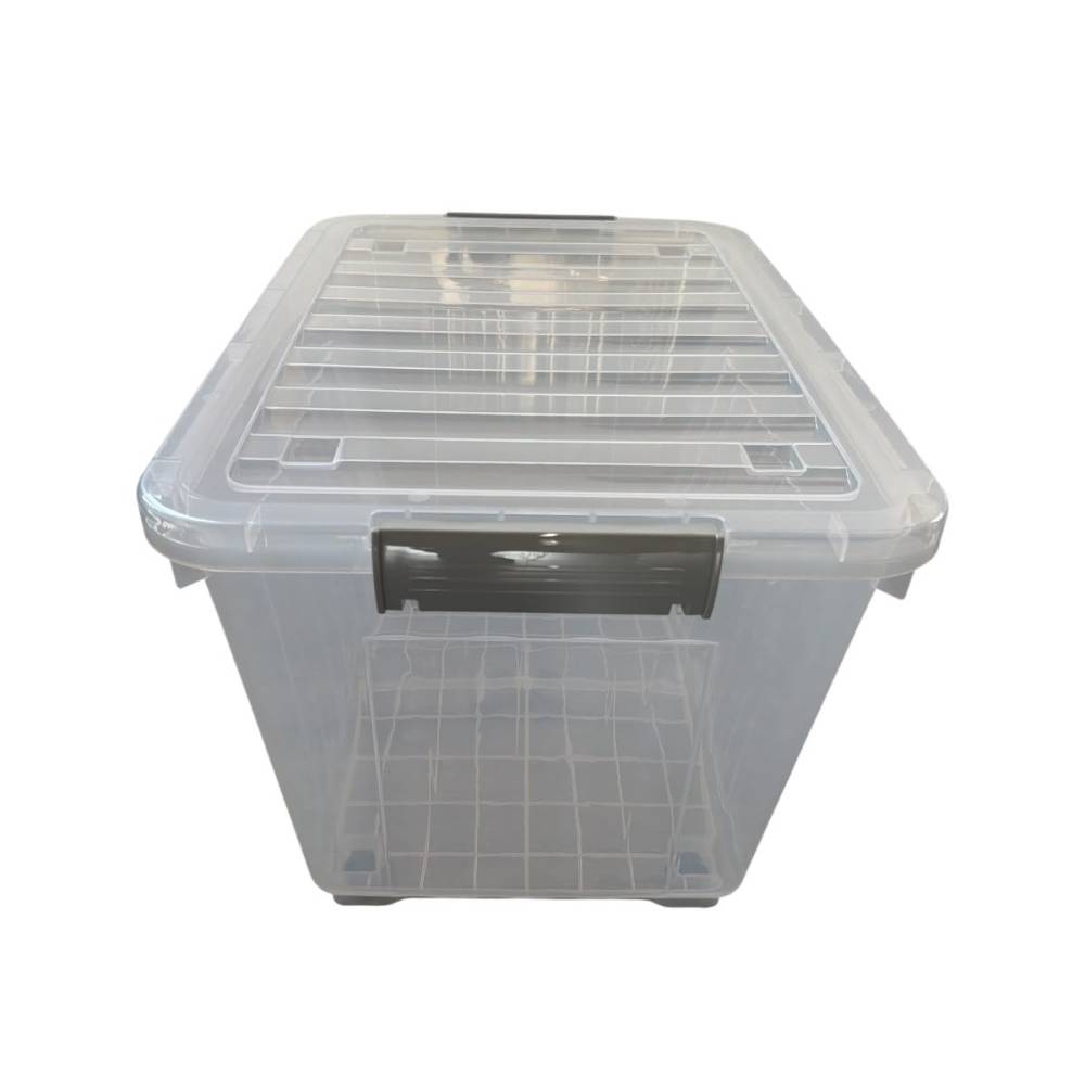 Cutie depozitare plastic cu roti si capac, 44 litri, Tidy Cutie depozitare plastic cu roti si capac, 44 litri, Tidy