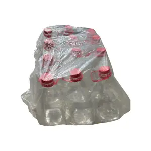 Bidon plastic 5 litri (transparent) cu capac, 12 buc